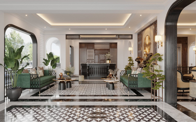 Thiết kế nội thất khách sạn theo phong cách indochine